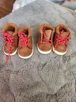 Baby Toddler Boots Brown Lace-Up