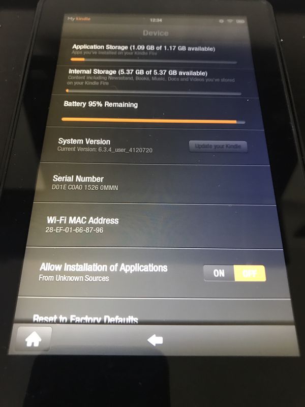 kindle serial number check to determine