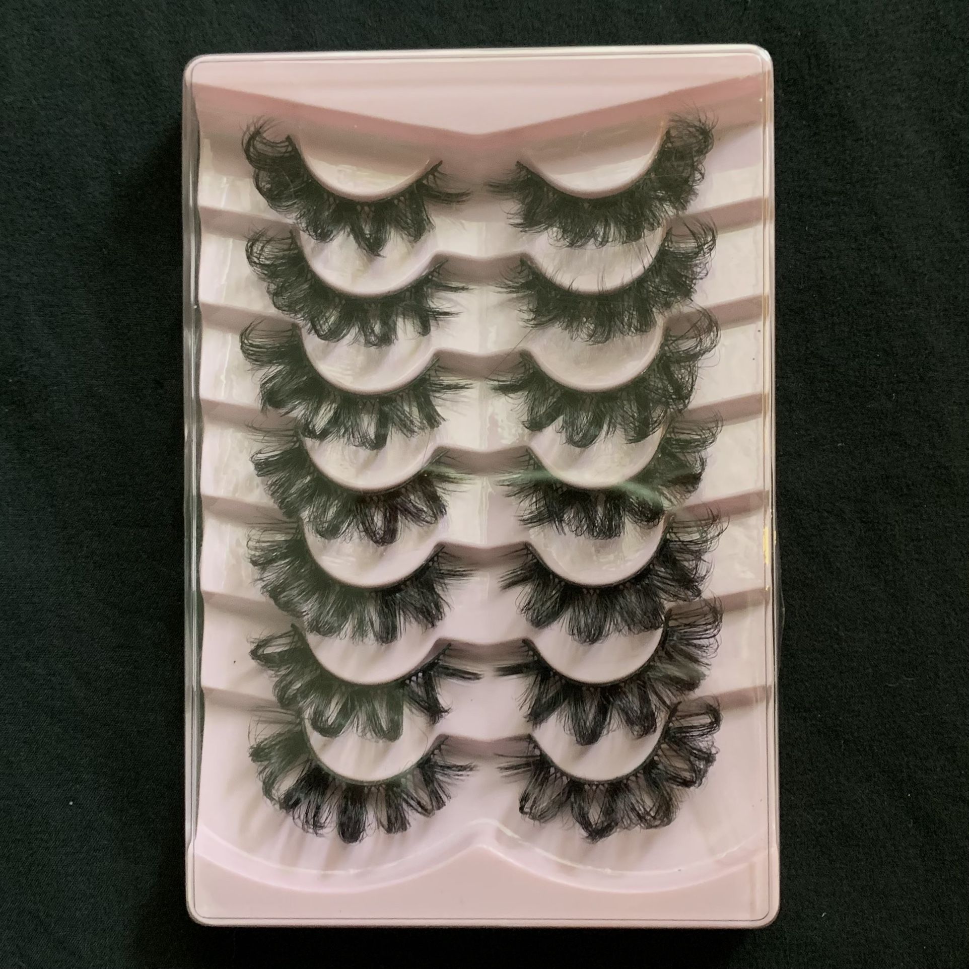 7 Pairs Dramatic Full Fluffy Strip Eyelashes, Long False Lashes