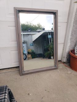 Mirror  - Large In Wood Frame