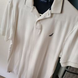 Nautica Polo Size Small White 