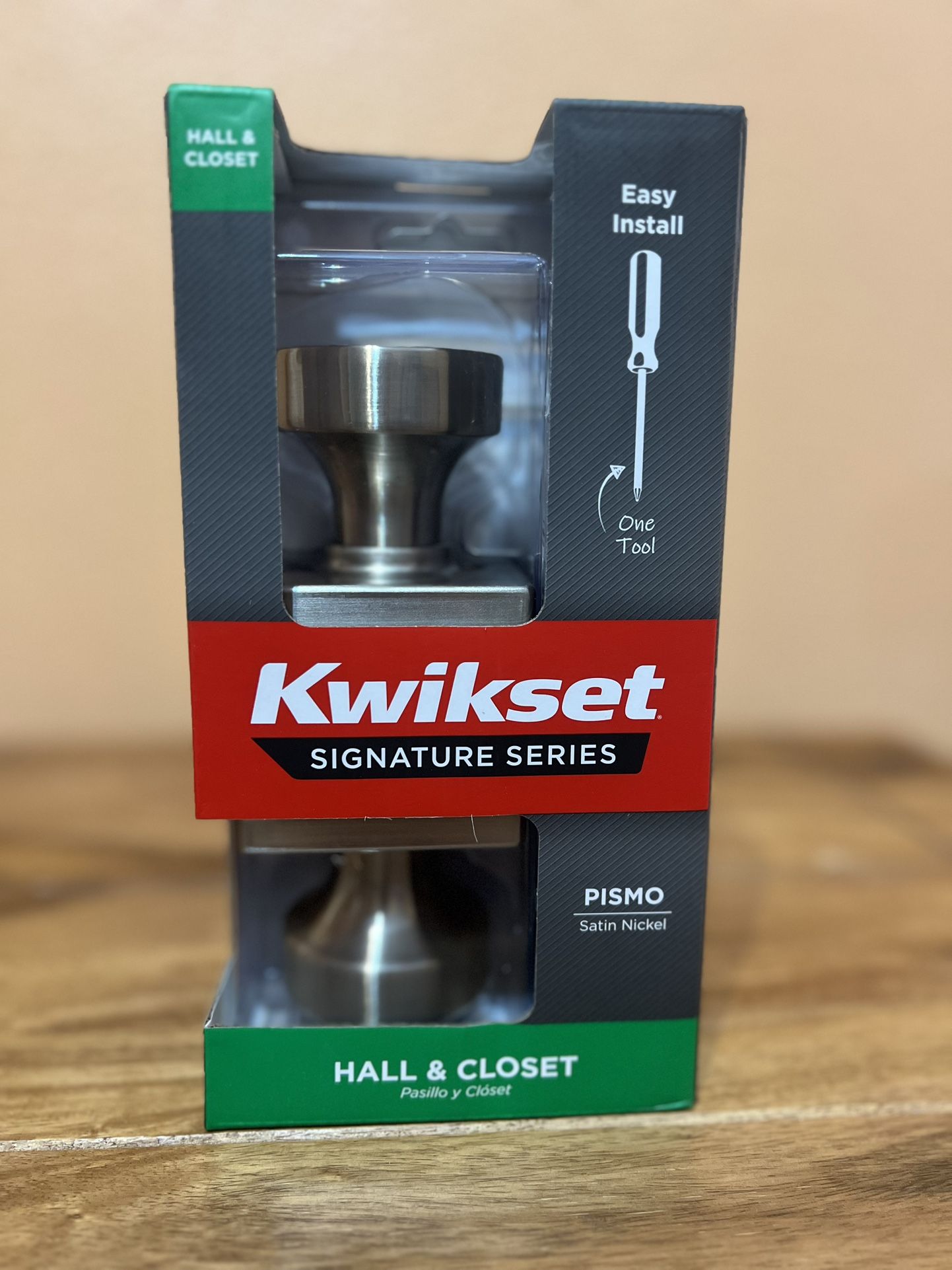 Kwikset Pismo Door Knob – Hall & Closet – New
