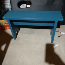 Bench and table