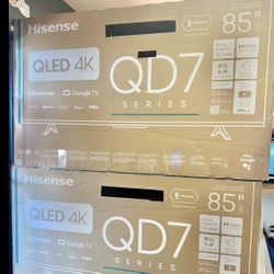 85 Tv $55 Down On Finacing Free Delivery 6 Month Warranty.    85 Hisense Tv Smart 4k Hdtv 144hz 