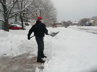 Snow shoveling services