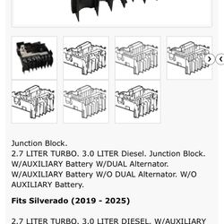 Chevy Silverado 2019-2025 Battery Fuel Block
