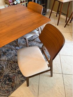 Dining table with four chairs