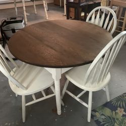 Round (real Wood) Dining Table 