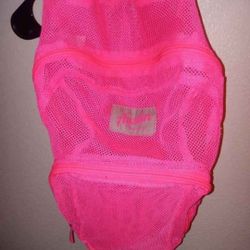 Austin Trading Co. Hot Pink Mesh Backpack See Through   Like New $10 Pick up McKinney