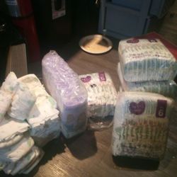125 Size 6 Diapers And 1 Pack Of 2t-3t Pullups For Girls 