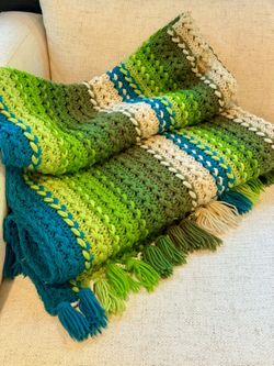 Vintage Knitted Afghan