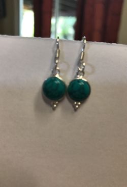 Sterling silver turquoise earrings