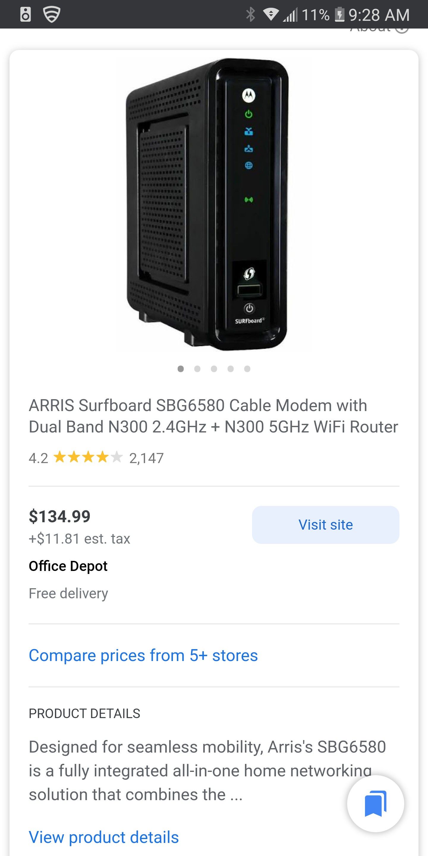 Surfboard modem/router