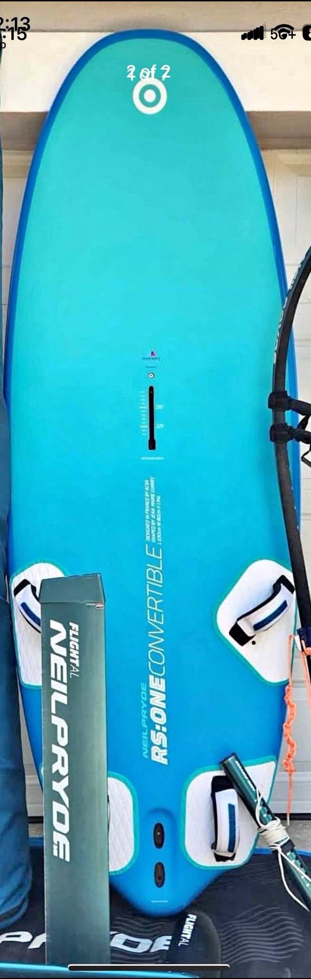 Vendo Tabla de competencia Windsurf NeilPryde RS:ONE Convertible con foil y fin -Excelente estado.
