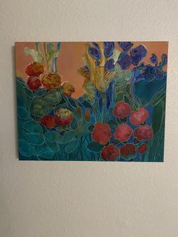 Floral Peruvian Painting FOR SALE!