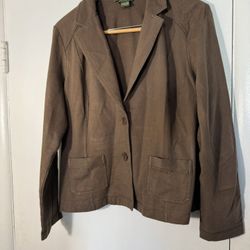 XL Brown Women’s Blazer Jacket by Eddie Bauer X-Large