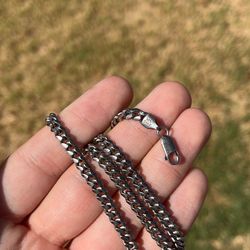 925 Sterling Cuban Necklace