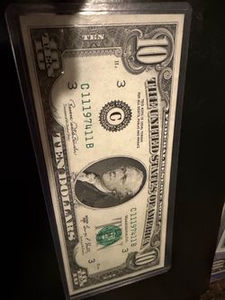 1969 C  $ 10 DOLLARS BILL