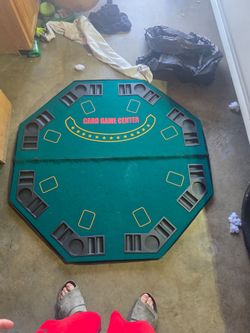 Poker card mat