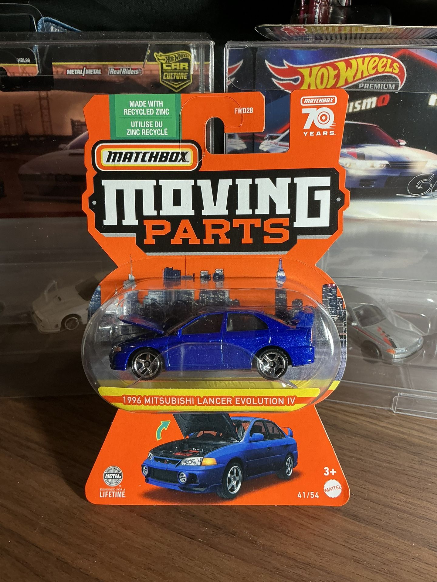Matchbox Moving Parts 1996 Mitsubishi Lancer Evolution IV
