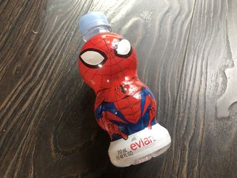 MARVEL "SPIDER-MAN" EVIAN 10.48 Ounce. Bottled Water Bottle. Discontinued UNOPEN