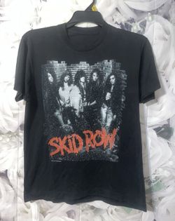 Vtg 1989 Skid Row Tee Youth Gone Wild Shirt L Sebastian Bach Double-Sided