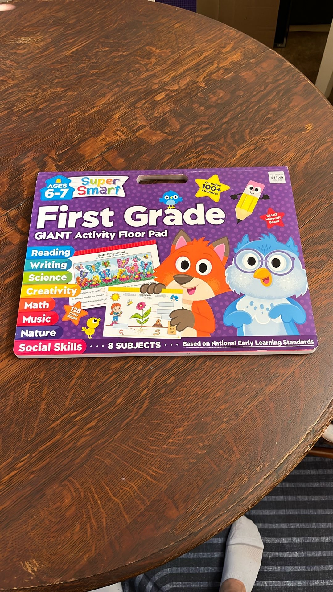 Super Smart First Grade Giant Activity Floor Pad For Ages Six And Seven