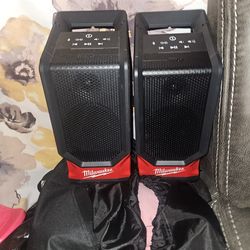 2  brand new bluethoot speakers 125 each firm