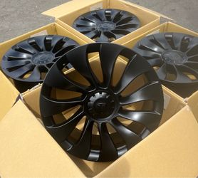 “21 Tesla model Y Satin black Uberturbine Rims/Wheels(Exchange available)