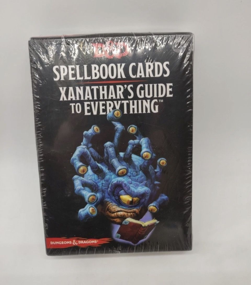 Dungeons & Dragons Xanathar's Guide to Everything Spellbook Cards