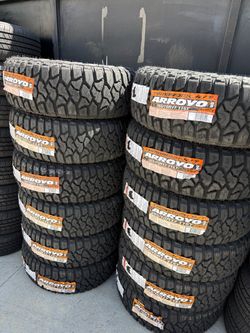 265/70r17 Arroyo tires nuevas con 50,000 millas de garantía las 4