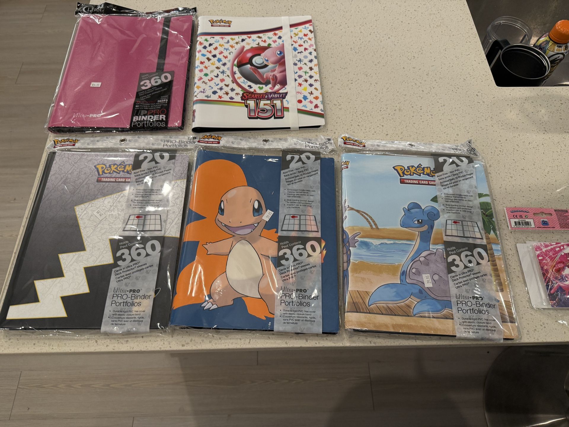 Pokemon Ultra Pro Binders New Never Used