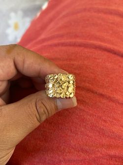 10k gold nugget ring