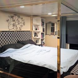 King Bed With Frame, New Mattress With Bench 