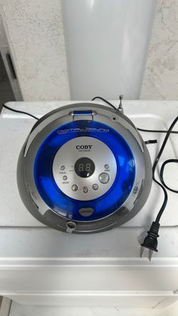 Coby portable stereo CD player with AM/FM radio