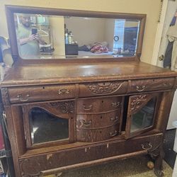 Antique Buffet Dresser 
