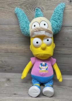 Vintage BART with Krusty hat & shirt plushie