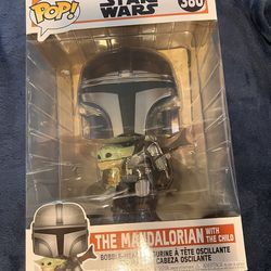 12in Mandalorian With Child Funko Pop!