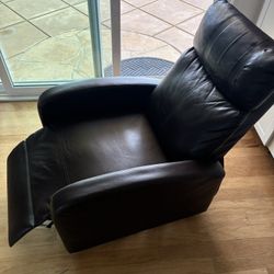 Brown Recliner Faux Leather