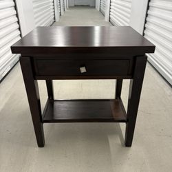 Solid Wood Nightstand/End Table with Drawer (23 x 17) - One Available