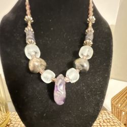 Amethyst, Genuine Necklace/Pendant