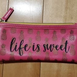 'Life is Sweet' Pineapple Print Soft Glasses Case