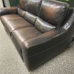 Brown Leather  Couch For Sale! Great Condition