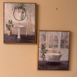 Bathroom Wall Painting Set Of 2 