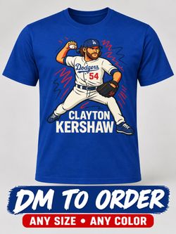 Los Angeles Dodgers Clayton, Kershaw, number 54. His old number.
