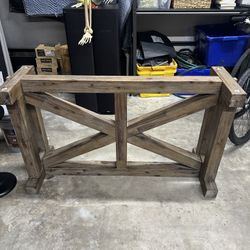 Rustic Modern Desk Frame (glass not Included) | Like New
