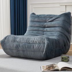 Hobestluk Fireside Togo Bean Bag Chair Sofa Bluegrey New Sealed