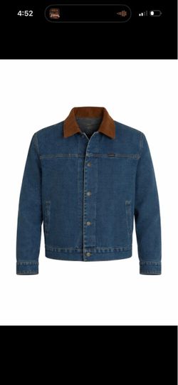 Wrangler Denim Jacket with Corduroy Collar Large