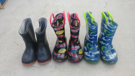 Toddler Rainboots Sz. 5-7