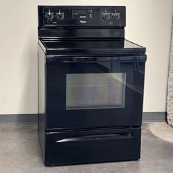 Whirlpool Glass Top Electric Stove, Oven Fits A 30 Inch Wide Opening Delivery Available